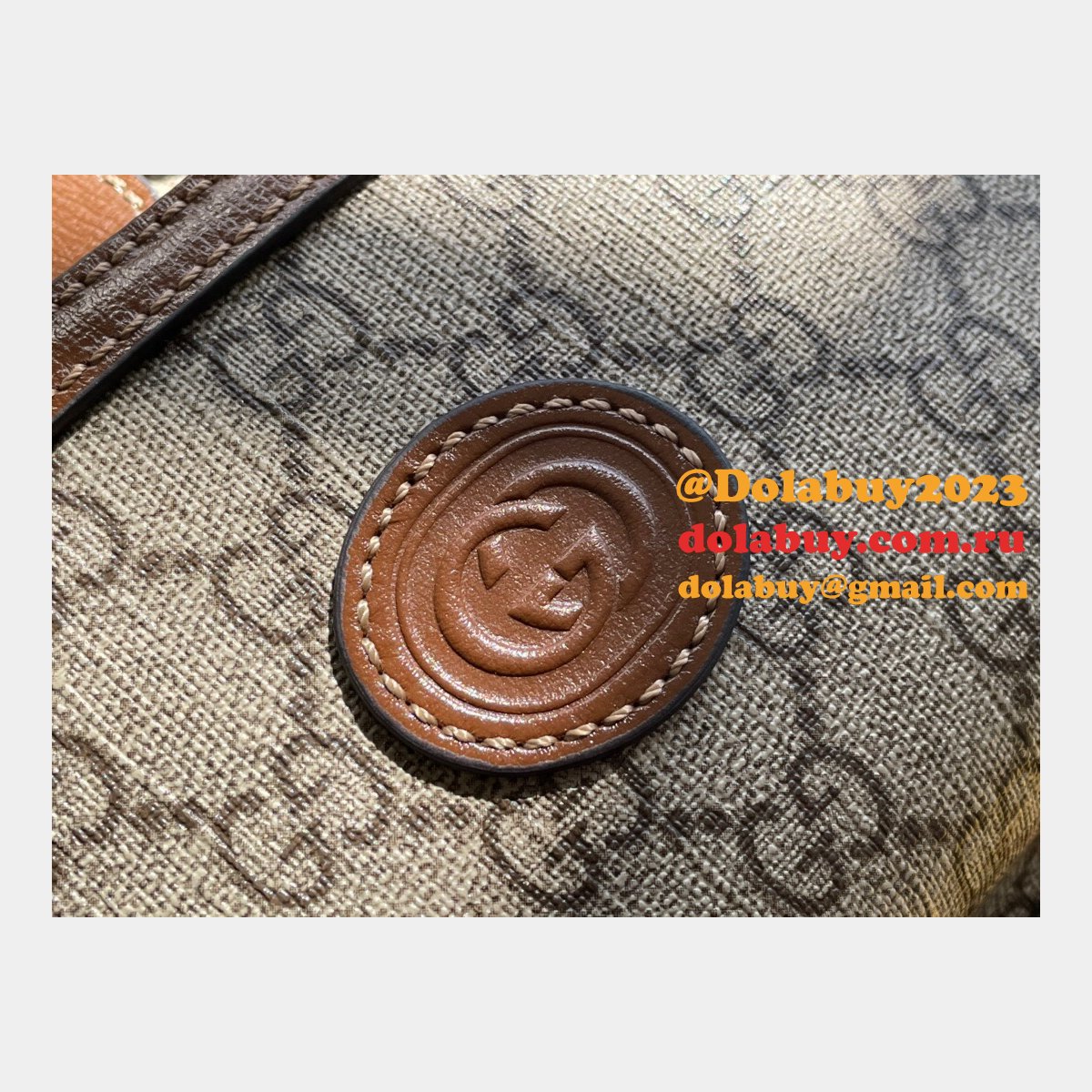 the best G*u*i backpack interlocking g in gg supreme replica bag online store