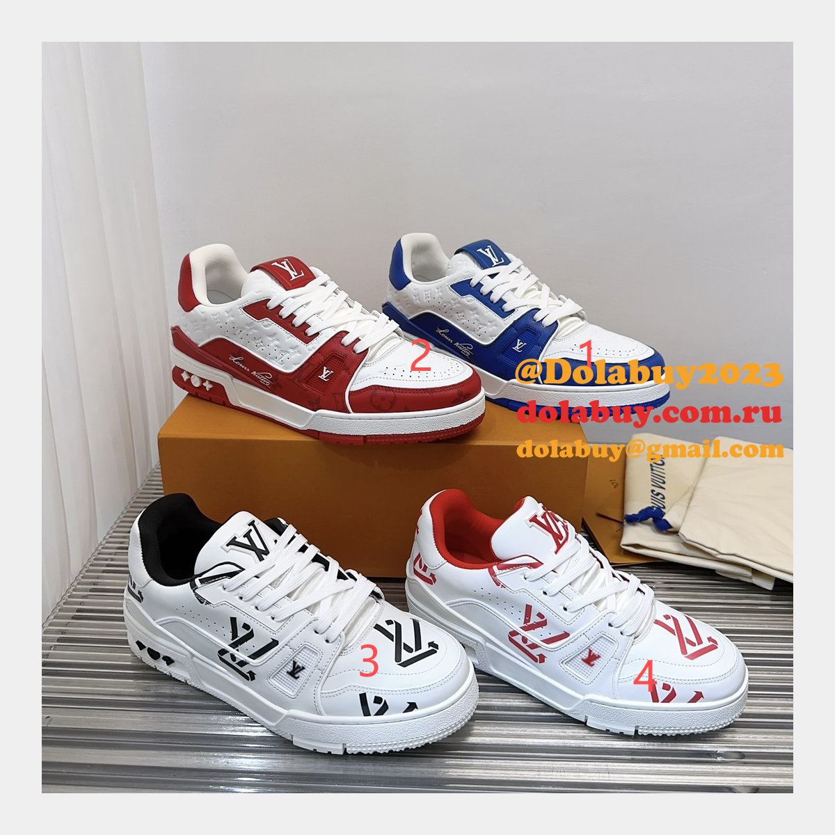 Louis Vuitton Replica Trainer Maxi Sneakers By Virgin Abloh