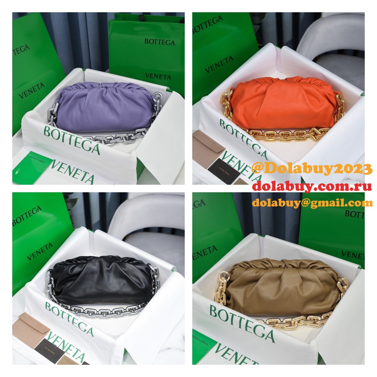 top best quality b0tte*a Ven*ta replica 30cm chain pouch bag