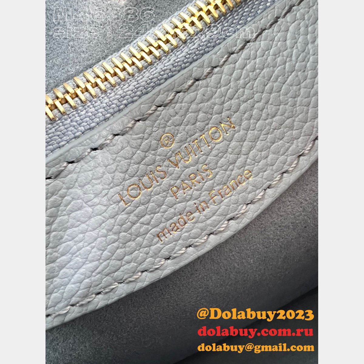 Diane Inspired Blue M46386 Monogram Empreinte Louis Vuitton Replica Bag