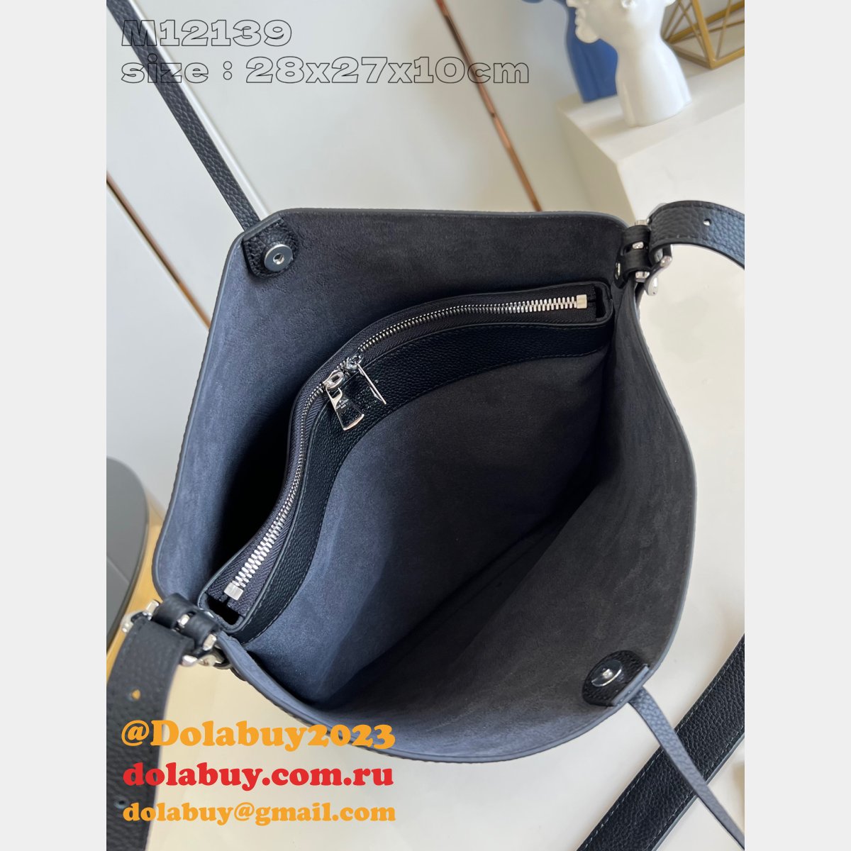 Outlet 1:1 Mirror Louis Vuitton Replcias Flore Mahina M12140 Bag