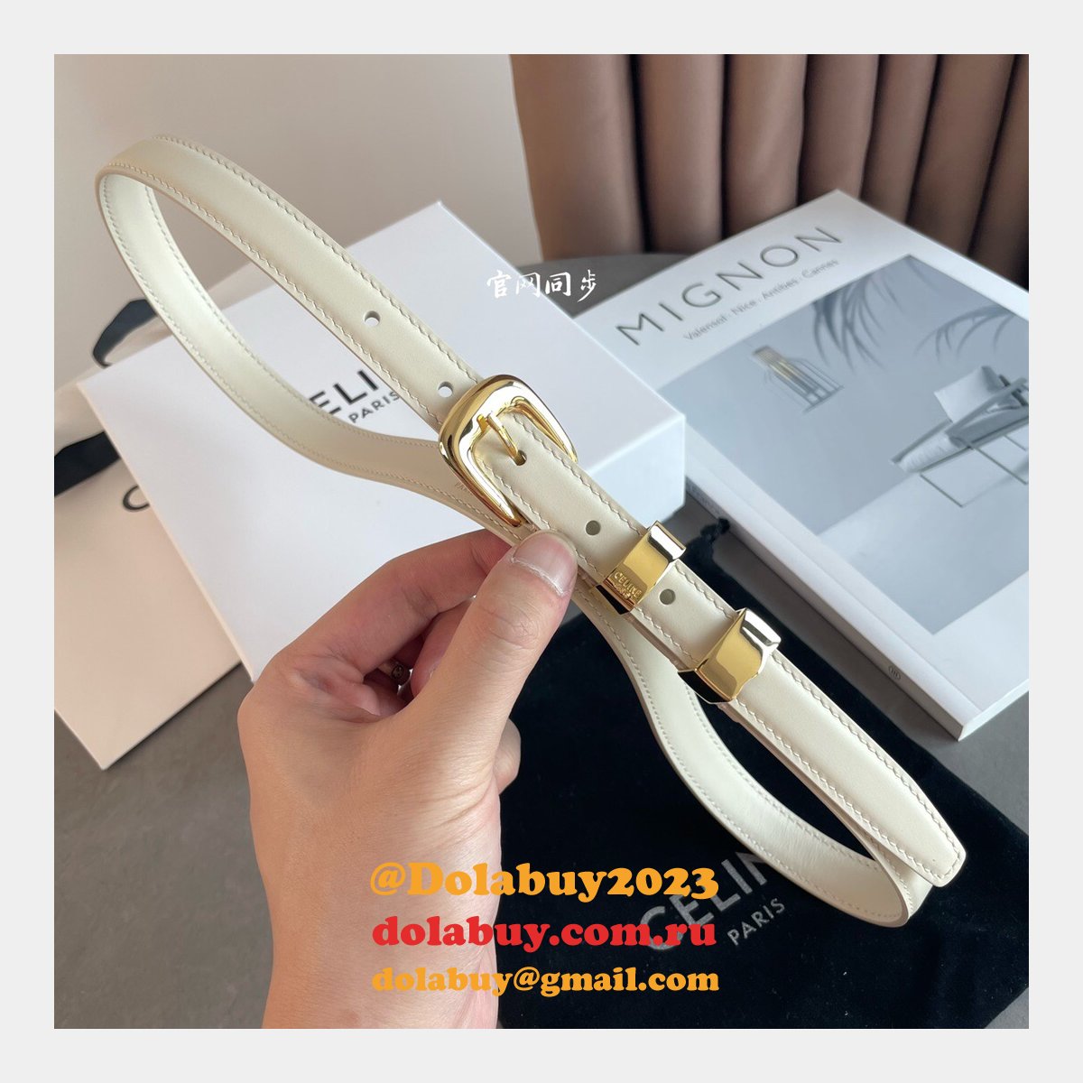 Designer Celine 18mm Replica Belts AAA Dolabuy