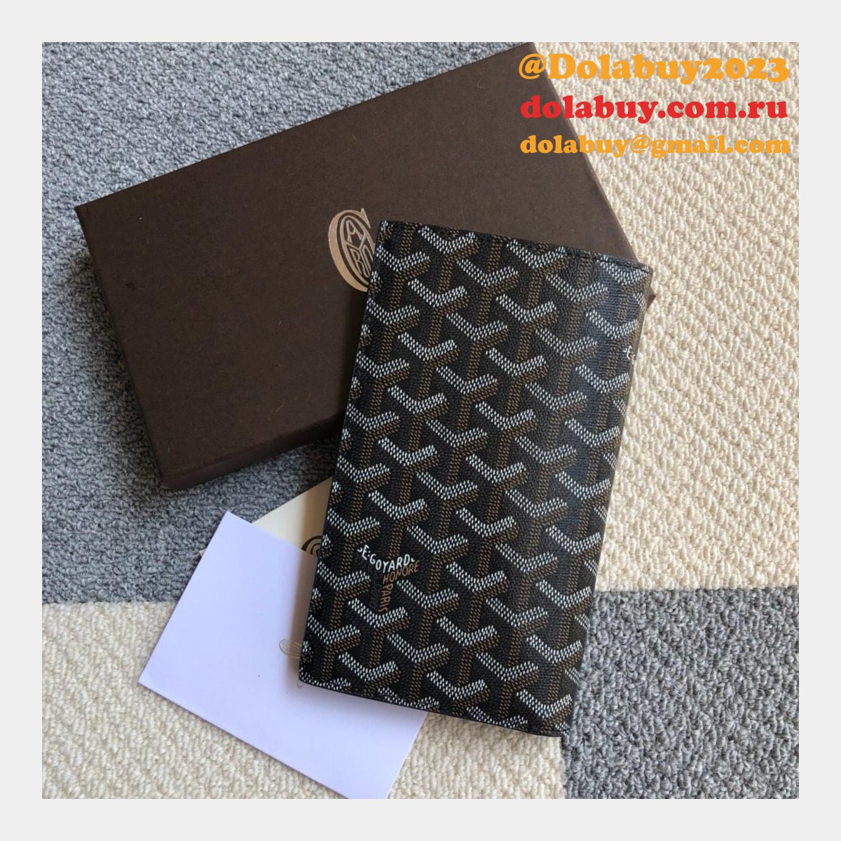 High Quality Goyard Multi-Color Ticket Top Wallet