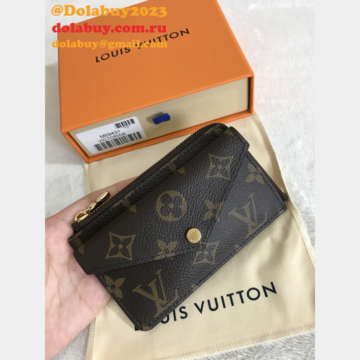 Wholesale Louis Vuitton Card Holder Recto Verso Wallet Pockets M69431