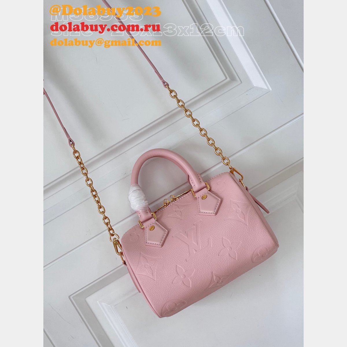 Perfect Pink M47136 Speedy Bandoulière 20 Replicas Louis Vuitton Bag