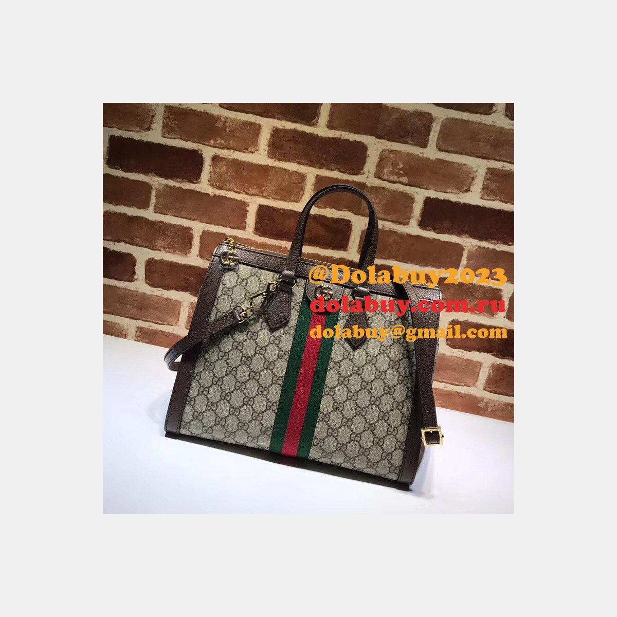 high quality G*u*i gg supreme ophidia medium tote 524537 bag