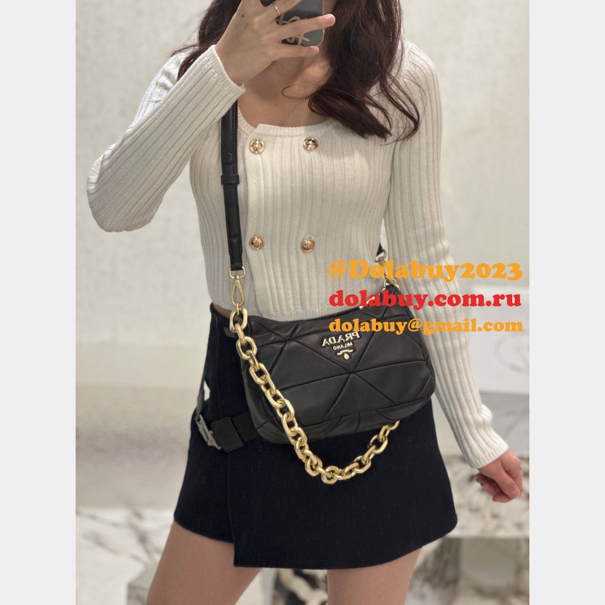 Replica 1BC157 Duplicate Prada Shop High Quality Shoulder Bags