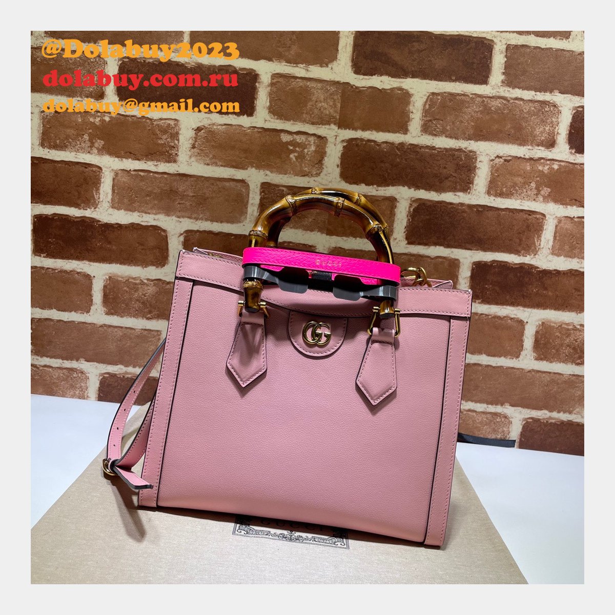aaa replica designer G*u*i 660195 diana small tote leather handbags