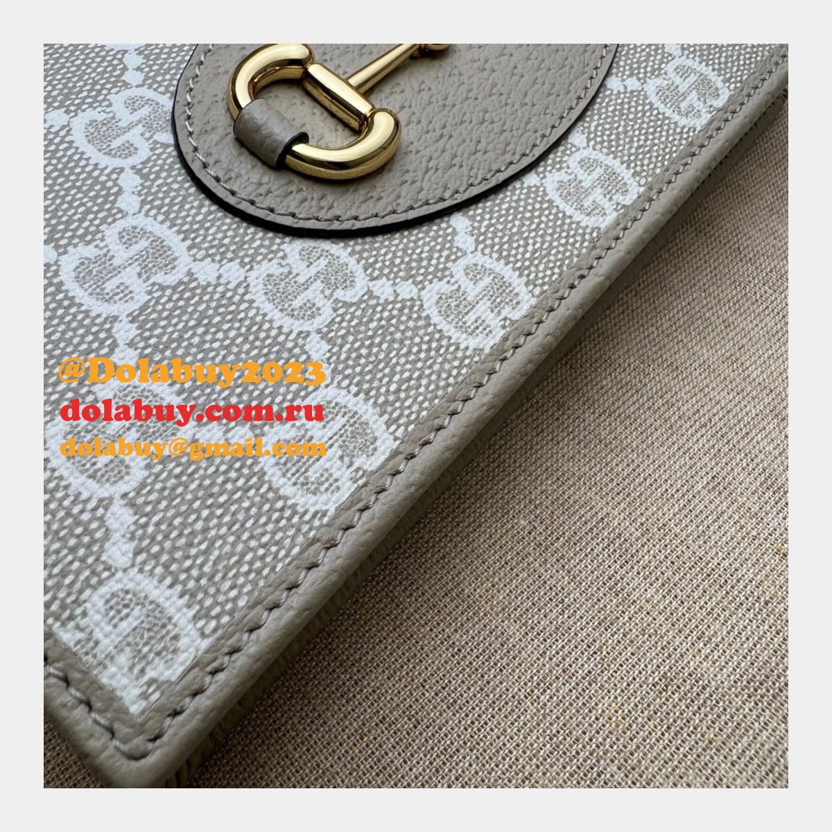 G*u*i replica 621892 horsebit 1955 wallet with chain top quality gg supreme