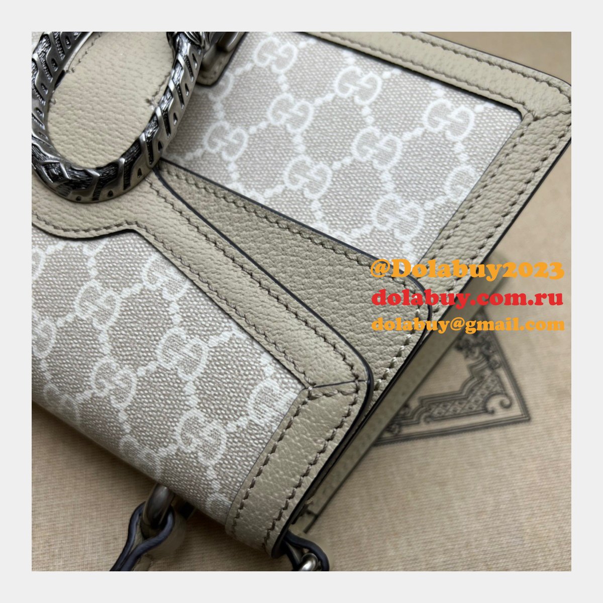 G*u*i 1:1 mirror 739496 dionysus top handle replica bag