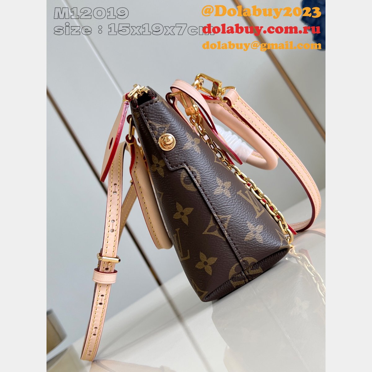 Louis Vuitton Knockoff Lockit BB Monogram 1:1 Mirror M12019 Handbag