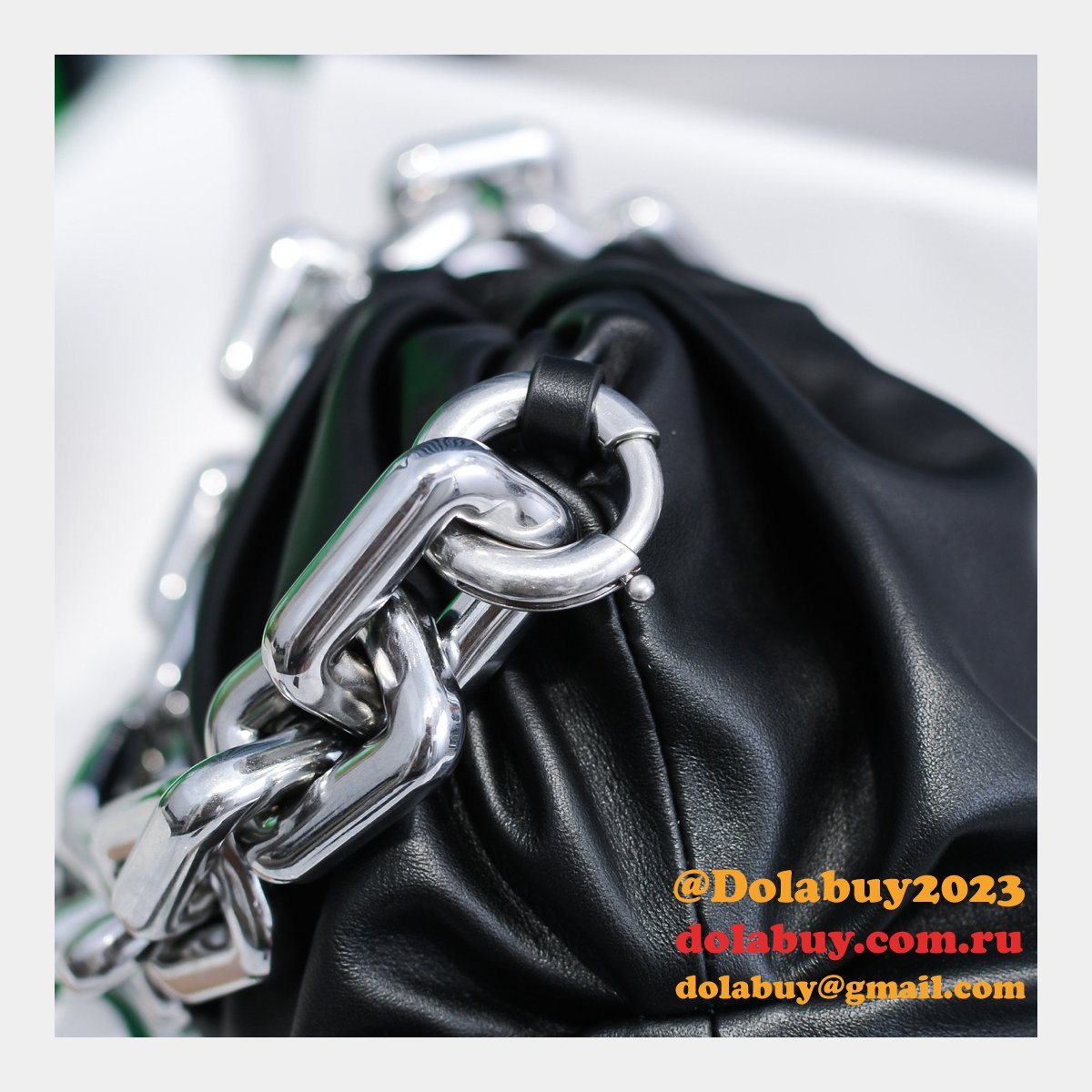 top best quality b0tte*a Ven*ta replica 30cm chain pouch bag