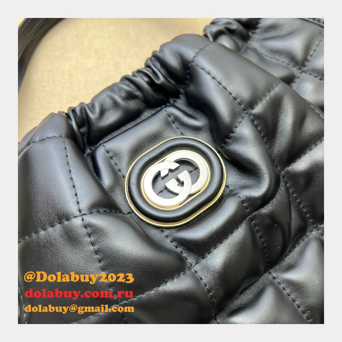 G*u*i luxury deco top quality 746210 tote fake bag