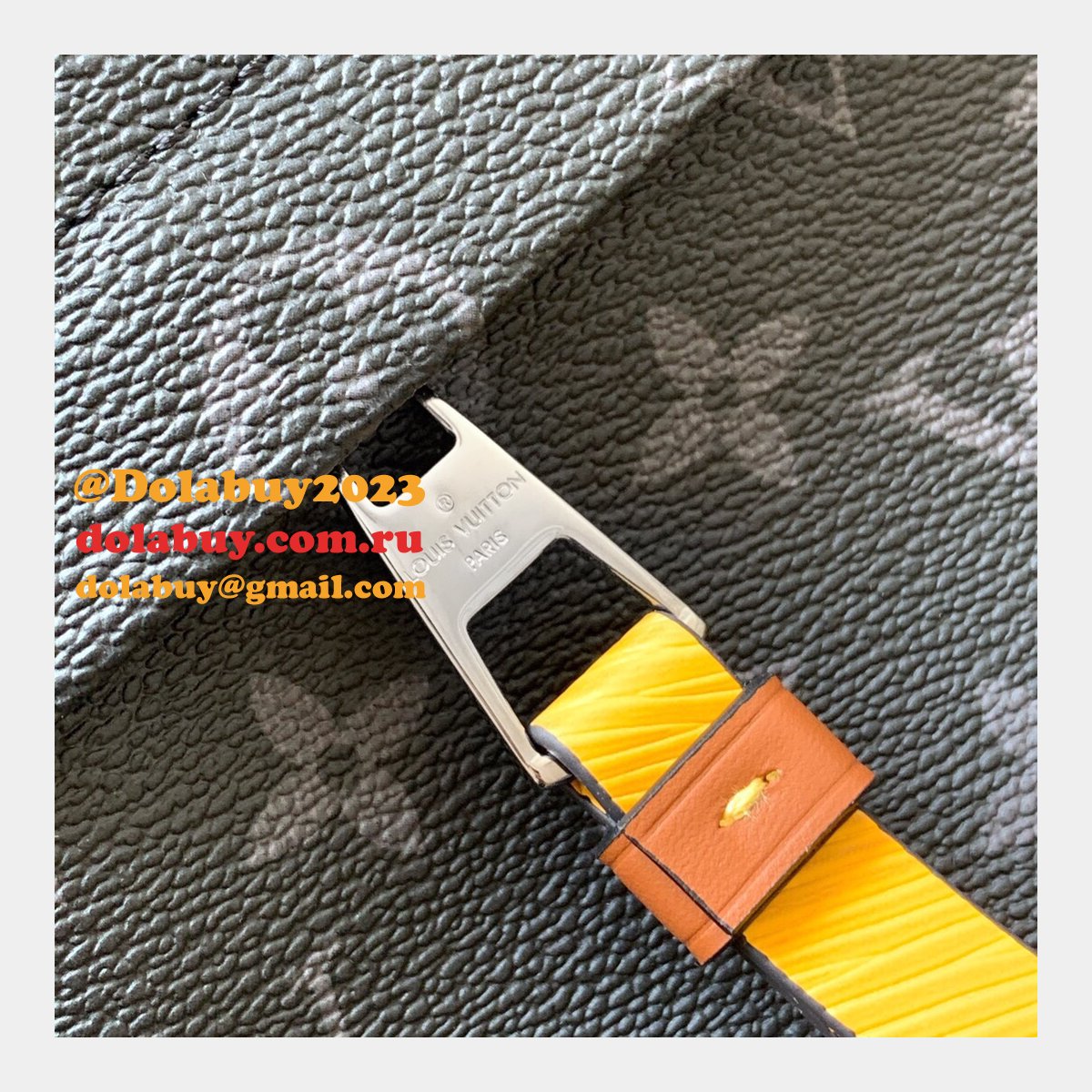 Cheap Louis Vuitton Besace Zippée Monogram Eclipse M45214 Canvas