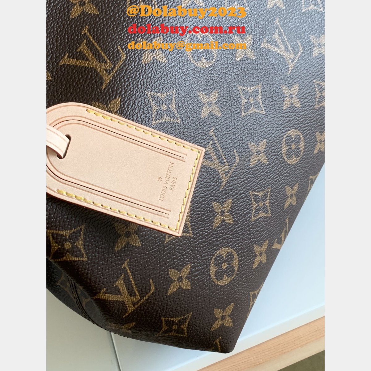Wholesale Louis Vuitton N43701 Top Replica Monogram Shopping Cabas Bag Tote