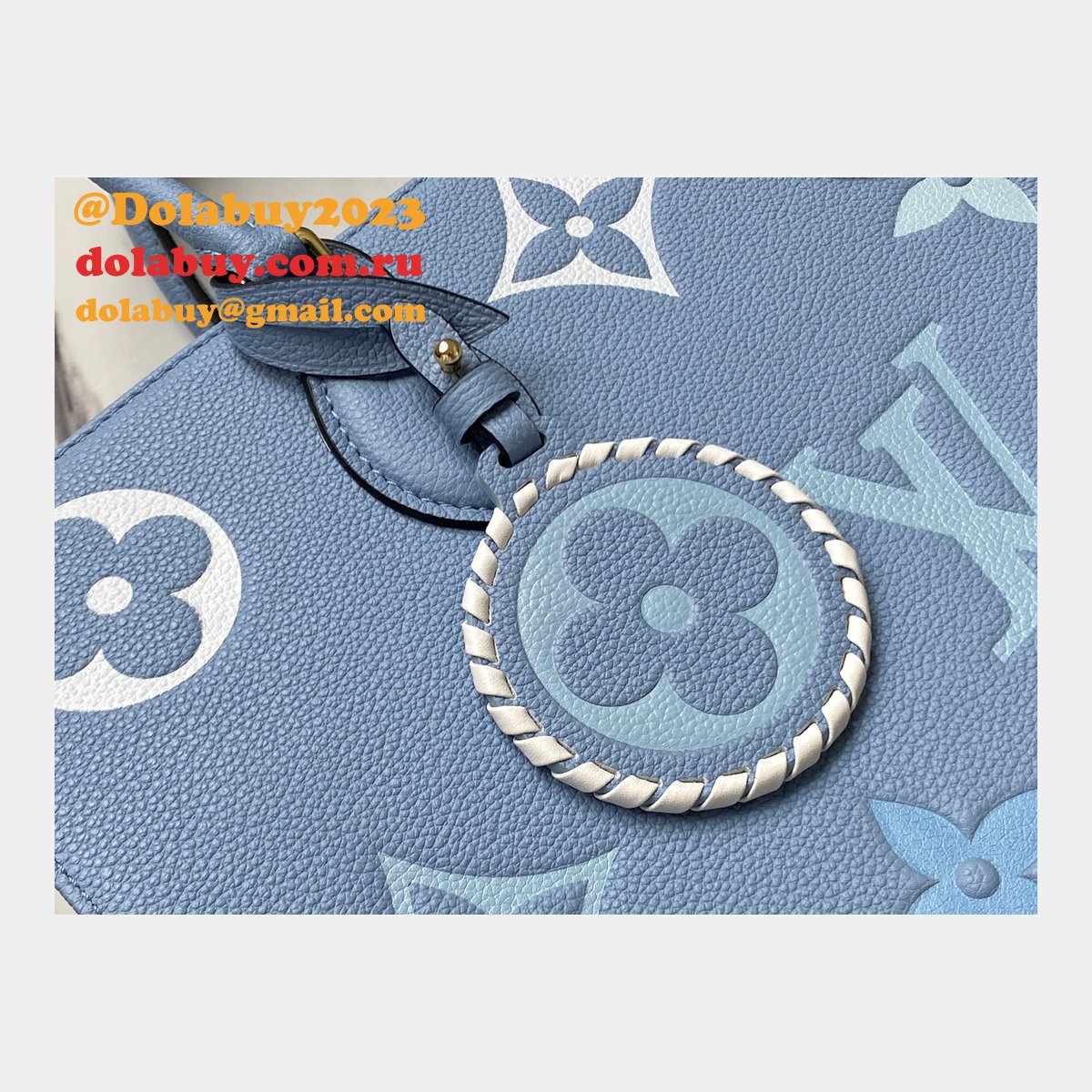 Louis Vuitton Fashion 2021 OnTheGo Monogram Empreinte Blue M45718 Bags