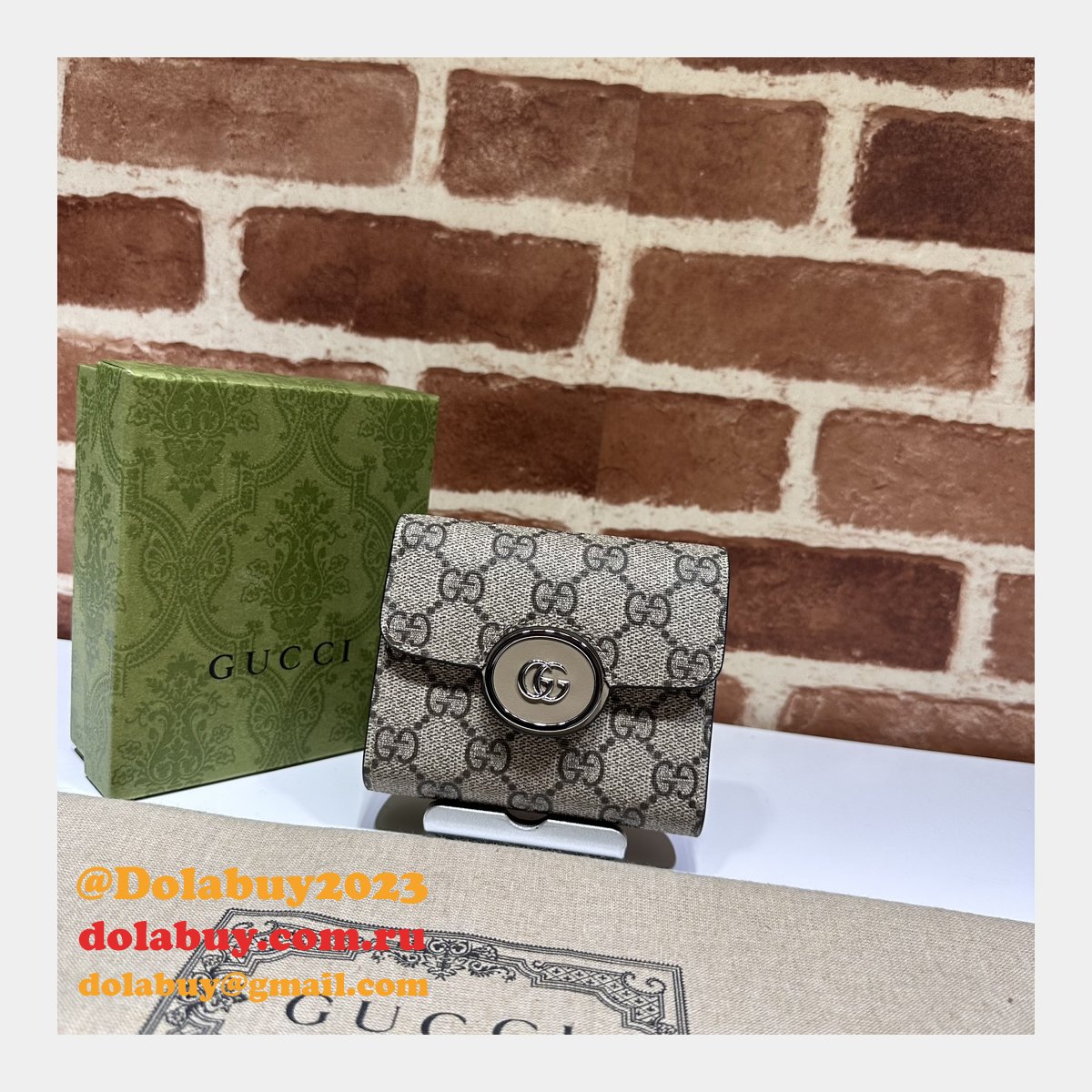 perfect petite gg compact wallet 760197 G*u*i replica 7 star bag