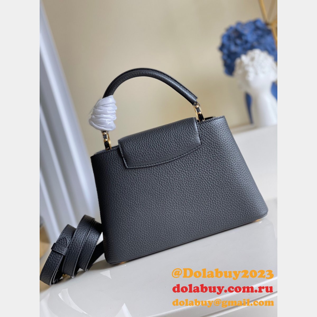 Best Louis Vuitton Capucines Bags M94755 Black