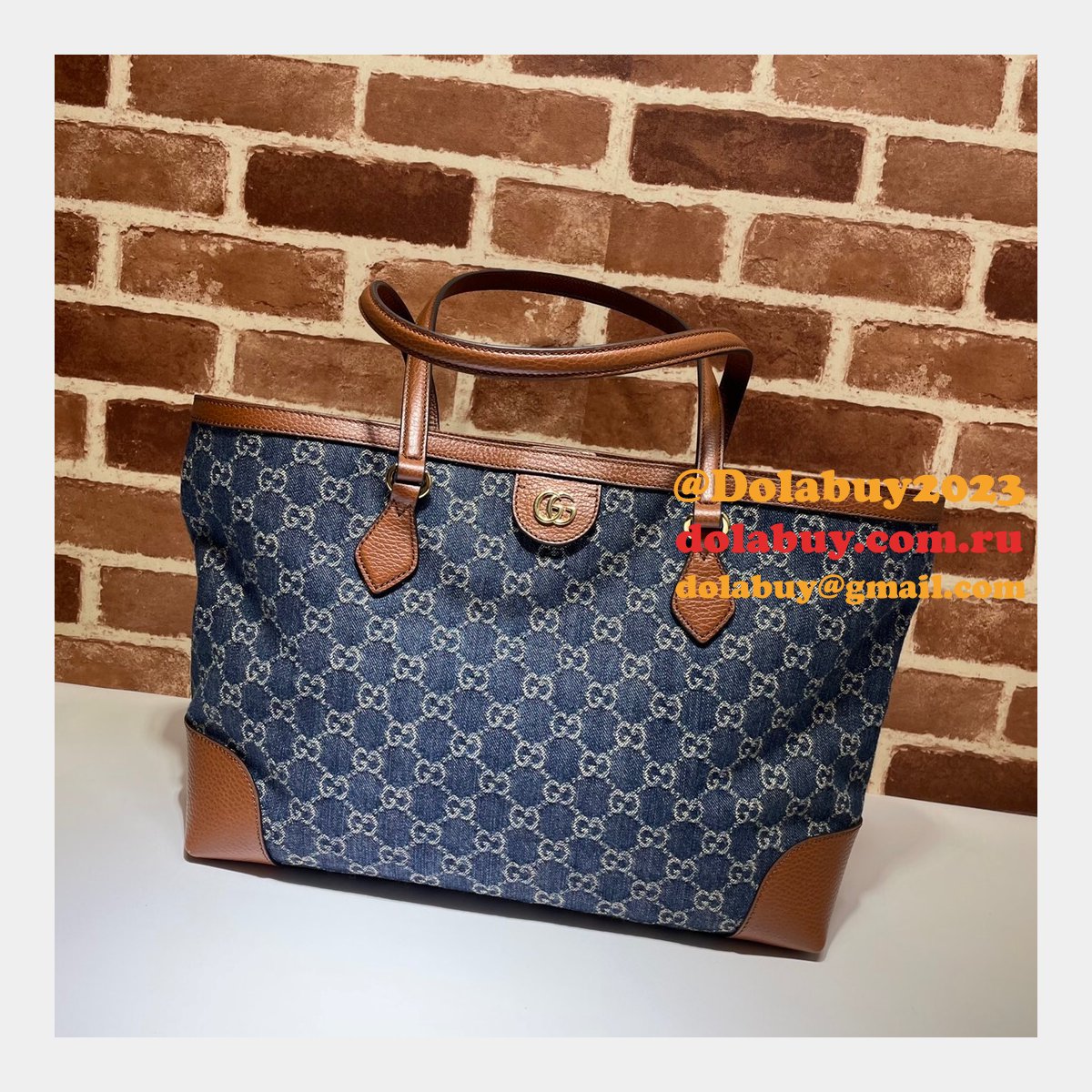 dark blue knockoff G*u*i ophidia gg medium tote 631685 bag