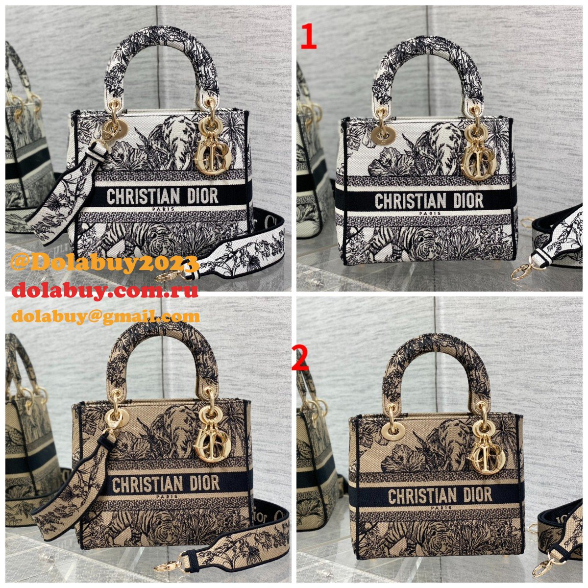 Christian Dior Perfect Designer Replica Lady Dior 24cm Handbags