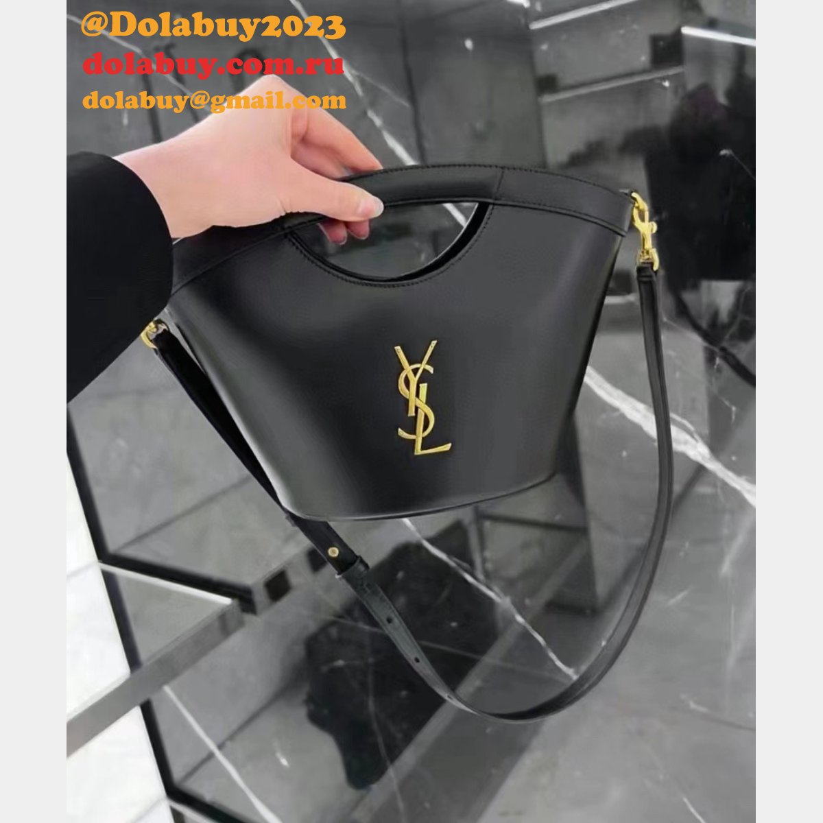Best Saint Laurent Inspired 791069 Mini Shopping Black Bag