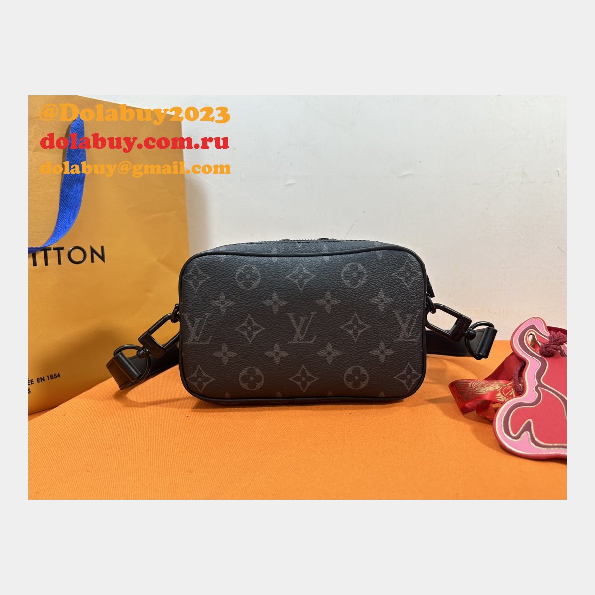Louis Vuitton Knockoff Nano Alpha M82542 1:1 Mirror Men Bag