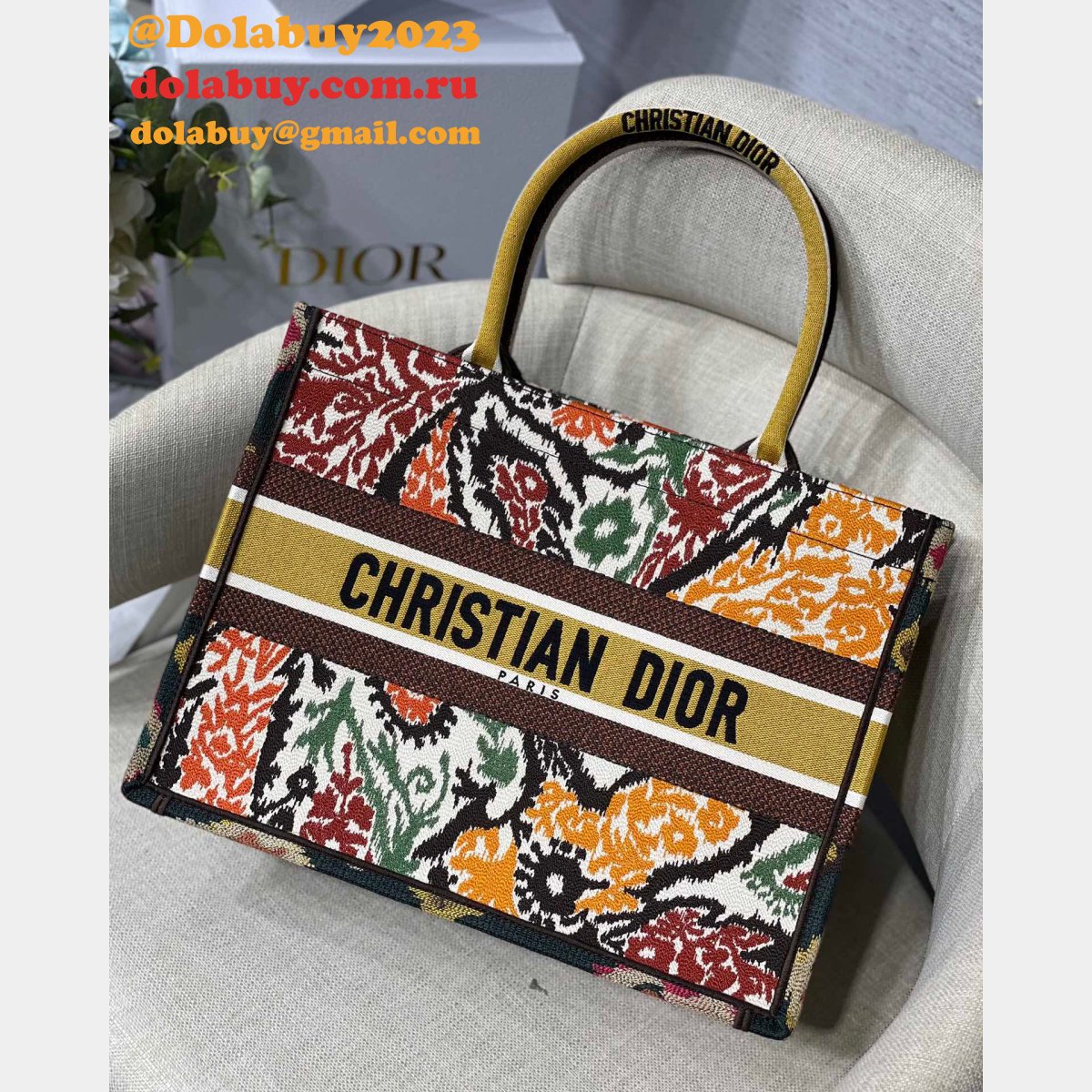 Luxury Replica Top Dio CD Book Tote 36/41.5CM Bag