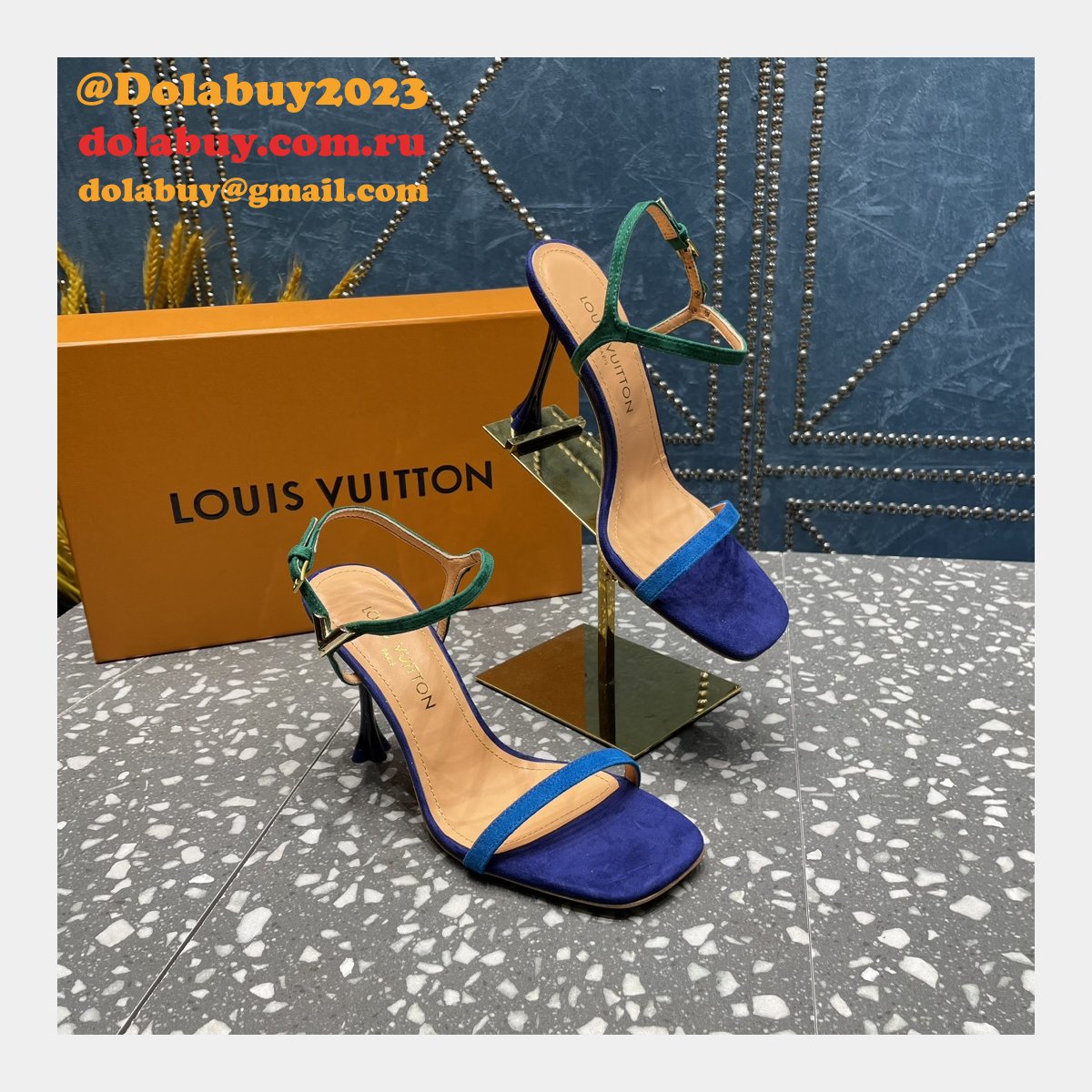 Blossom Sandal Louis Vuitton Replicas Heel:7.5cm/9.5cm Shoes
