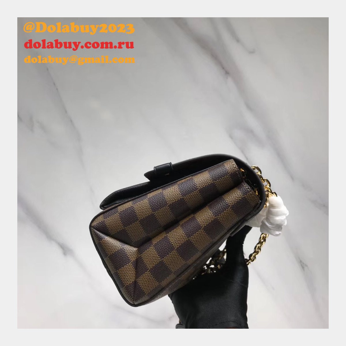 Louis Vuitton Replica Vavin PM Damier Ebene N40113 Browns