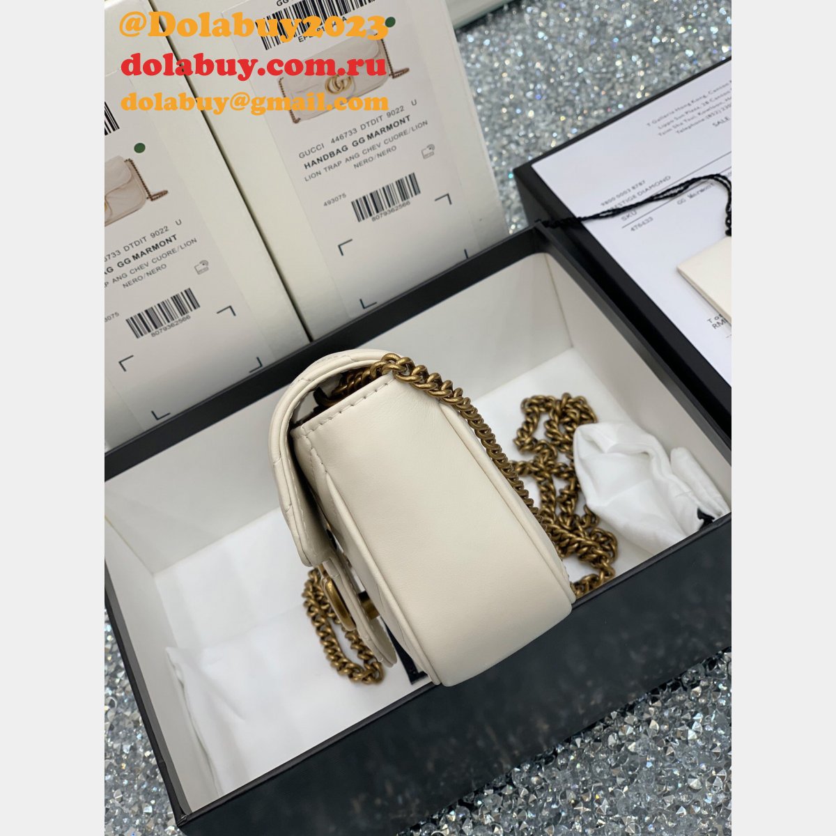 G*u*i wholesale gg marmont mini chain shoulder 476433 bag