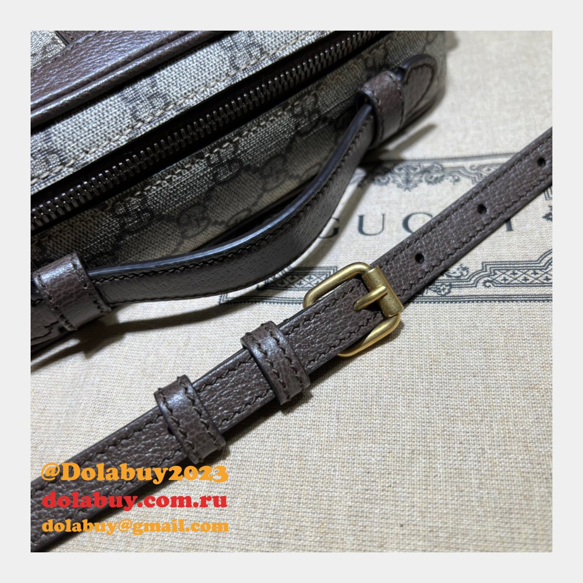 1:1 mirror G*u*i replicas ophidia 739392 shoulder with-web bag