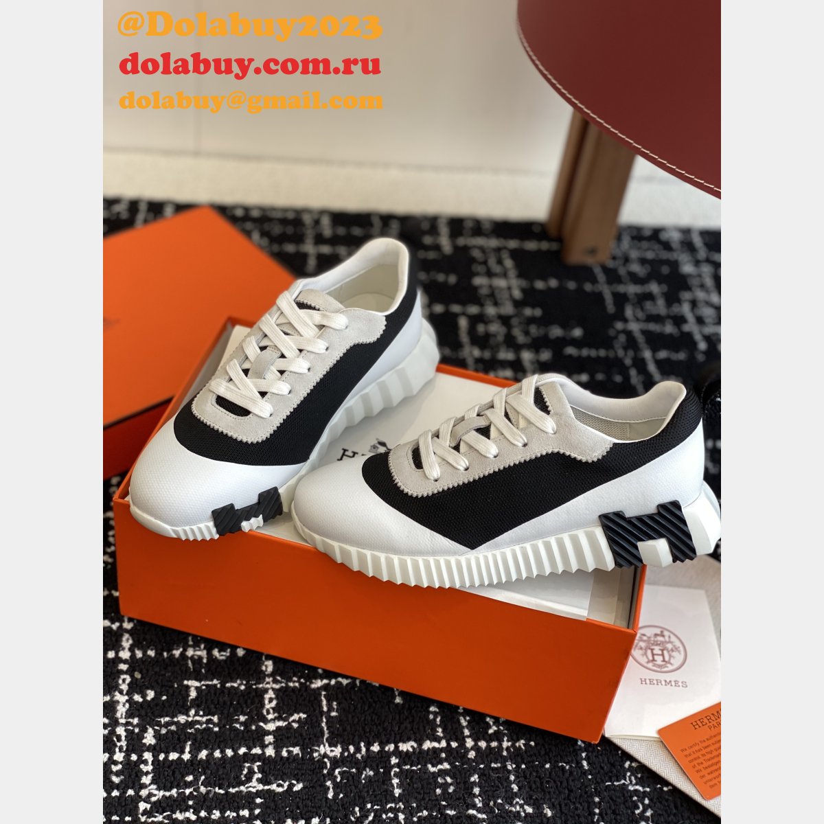 Perfect Hermes Bouncing Sneaker