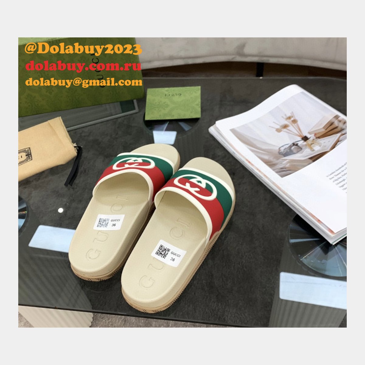 perfect G*u*i quality replica sandals gu7 shoes