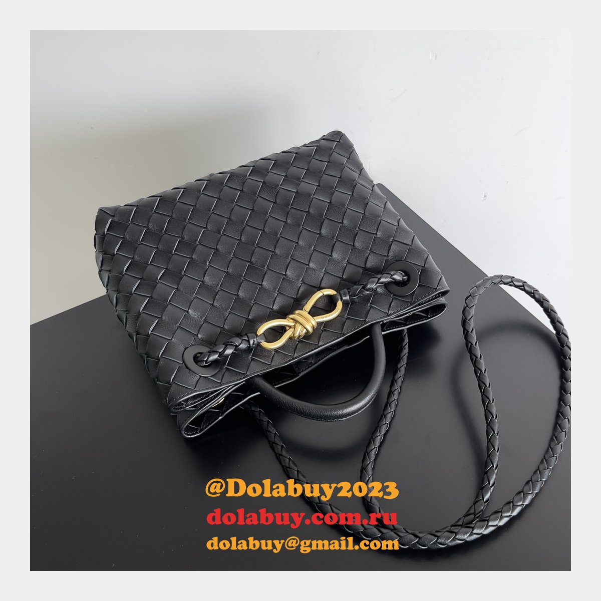 b0tte*a Ven*ta andiamo small 25cm bag leather strap
