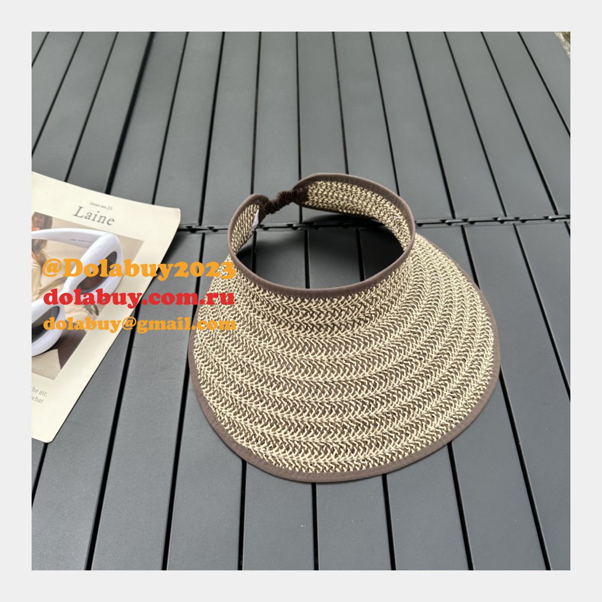 Louis Vuitton 2020 New style streamer straw basin hat