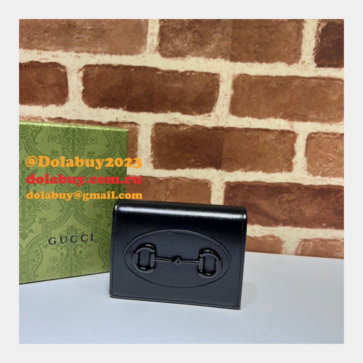 G*u*i buy horsebit 1955 card case wallet compact 621887 fashion