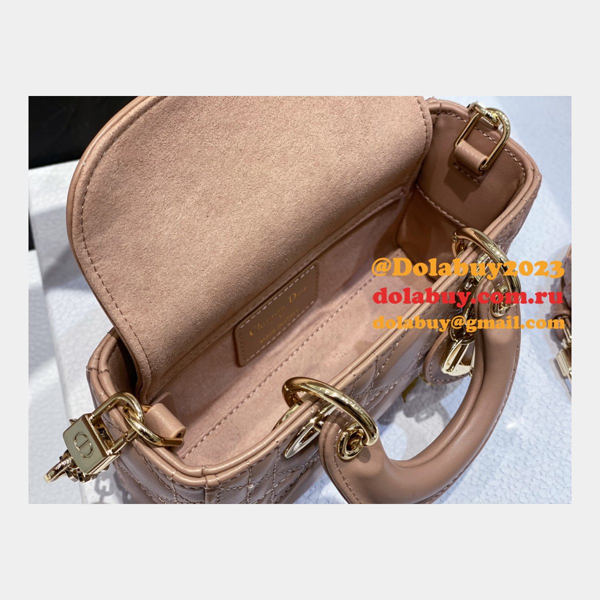 Designer Replica Dior D-joy 16CM Pink Bags For Sale