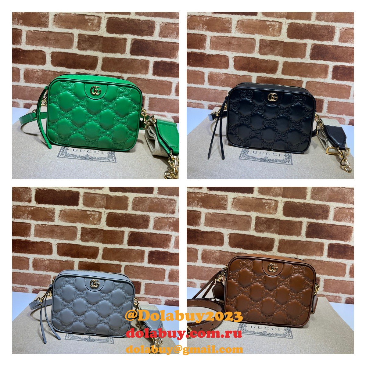 fake G*u*i designer gg matelassé leather shoulder 702234 bags