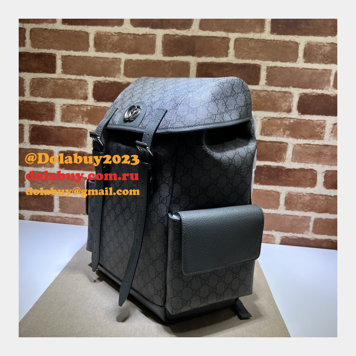 G*u*i 1:1 backpack mens gg supreme ophidia 598140 replica bag