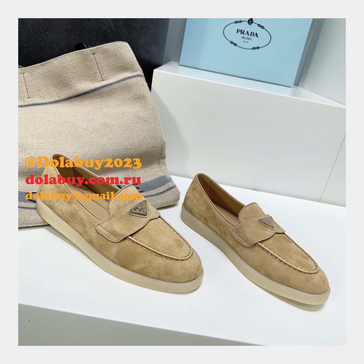 Best Quality Prada Saint-Tropez Replica Luxury Designer Shoes