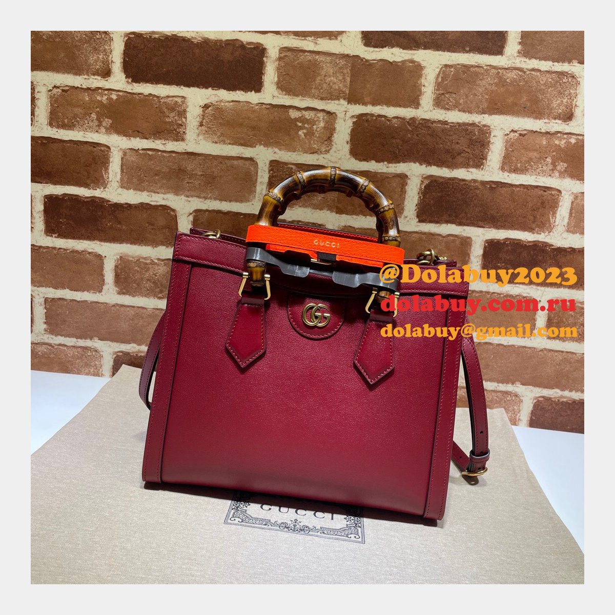 aaa replica designer G*u*i 660195 diana small tote leather handbags