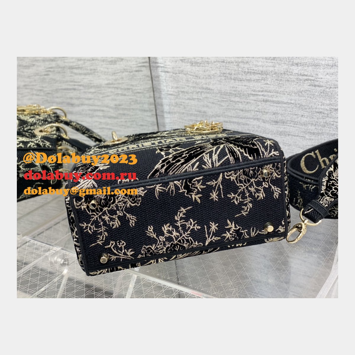 Perfect 1:1 Christian Dior Replicas Lady Best 24CM Black Bag