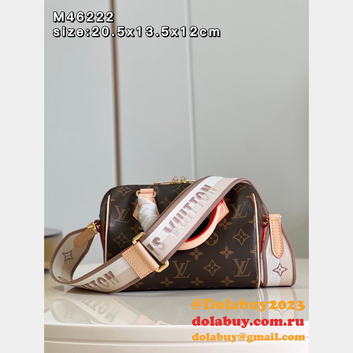 Find Cheap Louis Vuitton Replica M46222 Speedy Bandoulière 20 Monogram