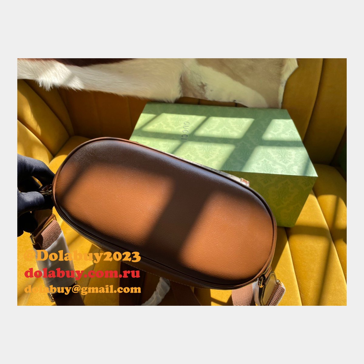 the best G*u*i backpack interlocking g in gg supreme replica bag online store