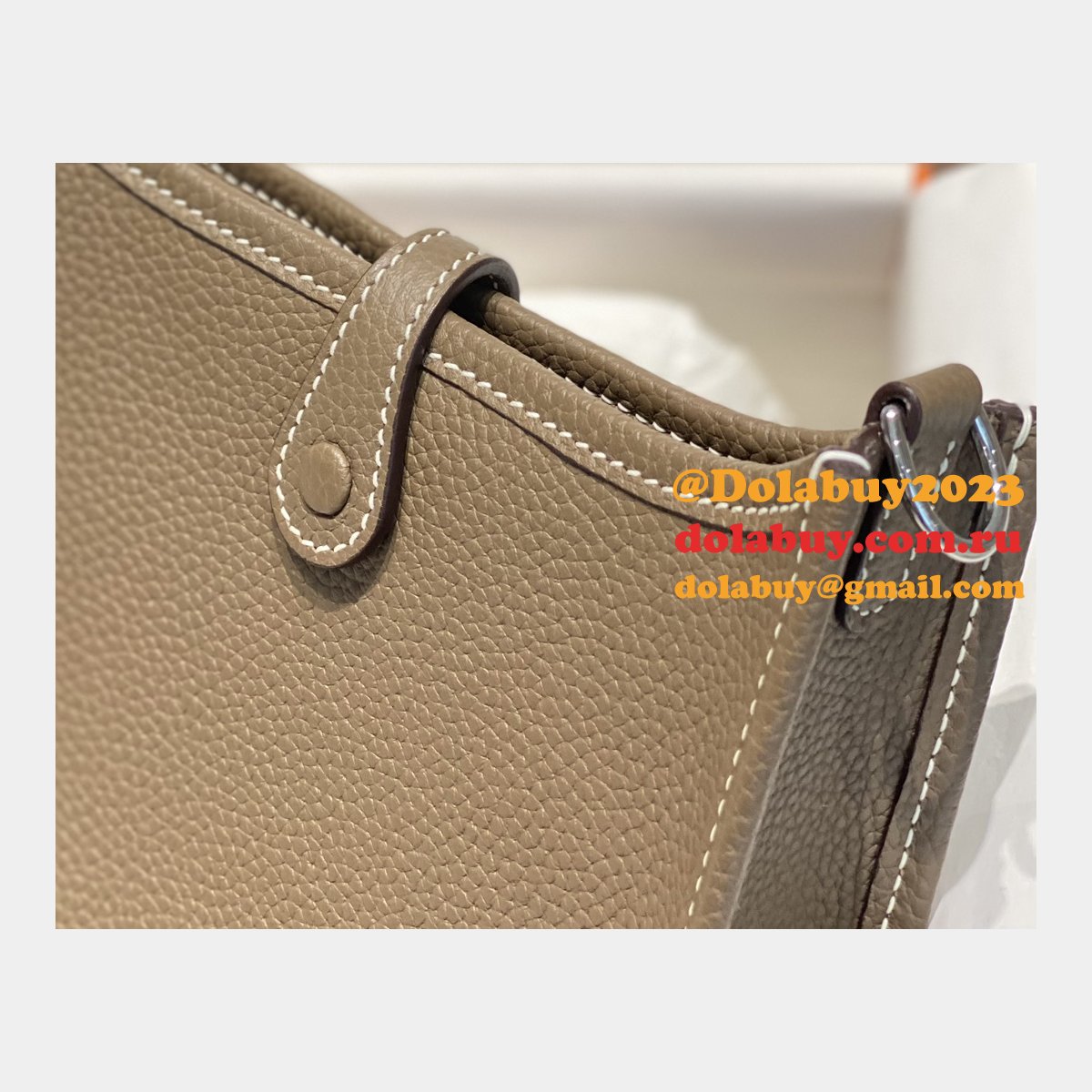 Replica Hermes Evelyne Top Quality Online Store elephant grey