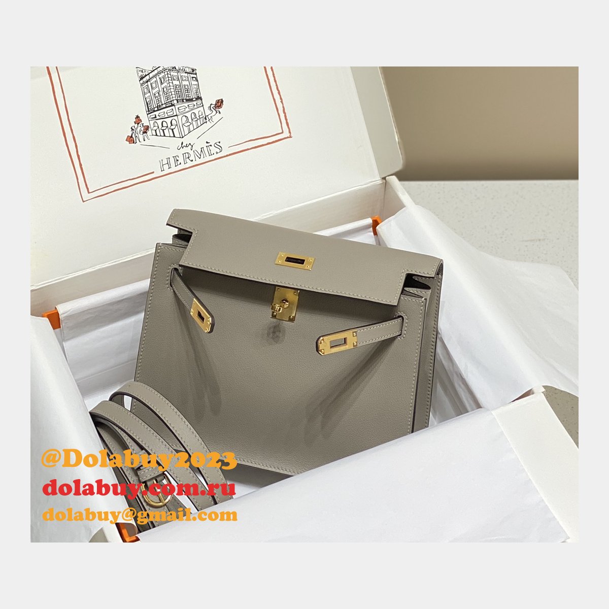 7 Star HERMES KELLY DANSE Customize BAG FOR SALE