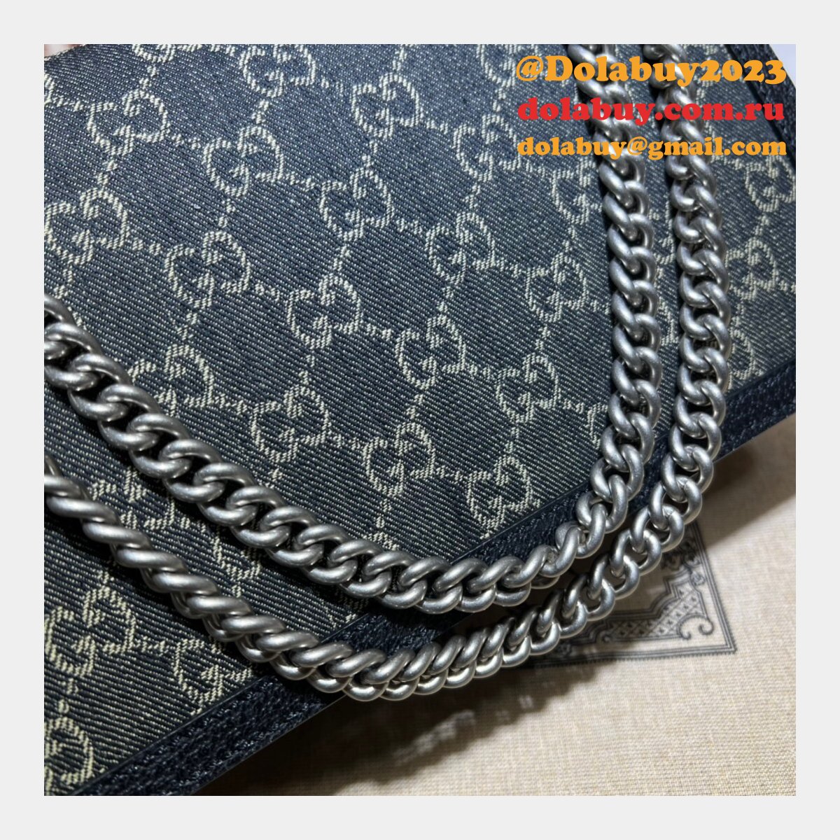 the highest quality G*u*i dionysus gg supreme shoulder bag 400249 black