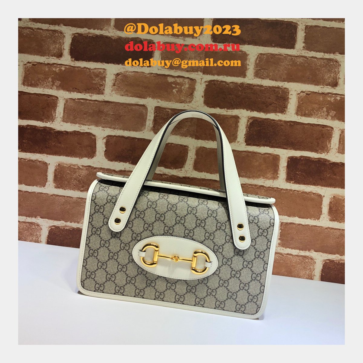 high quality replica G*u*i 627323 horsebit 1955 small top handle bag