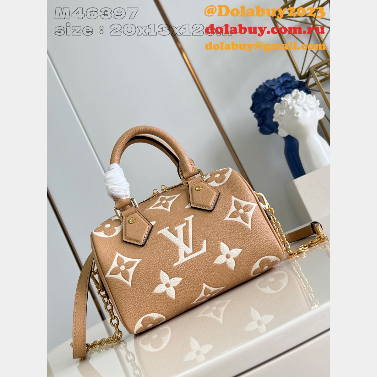Wholesale Inspired Speedy Bandoulière 20 Louis Vuitton High Quality M46397 Bags