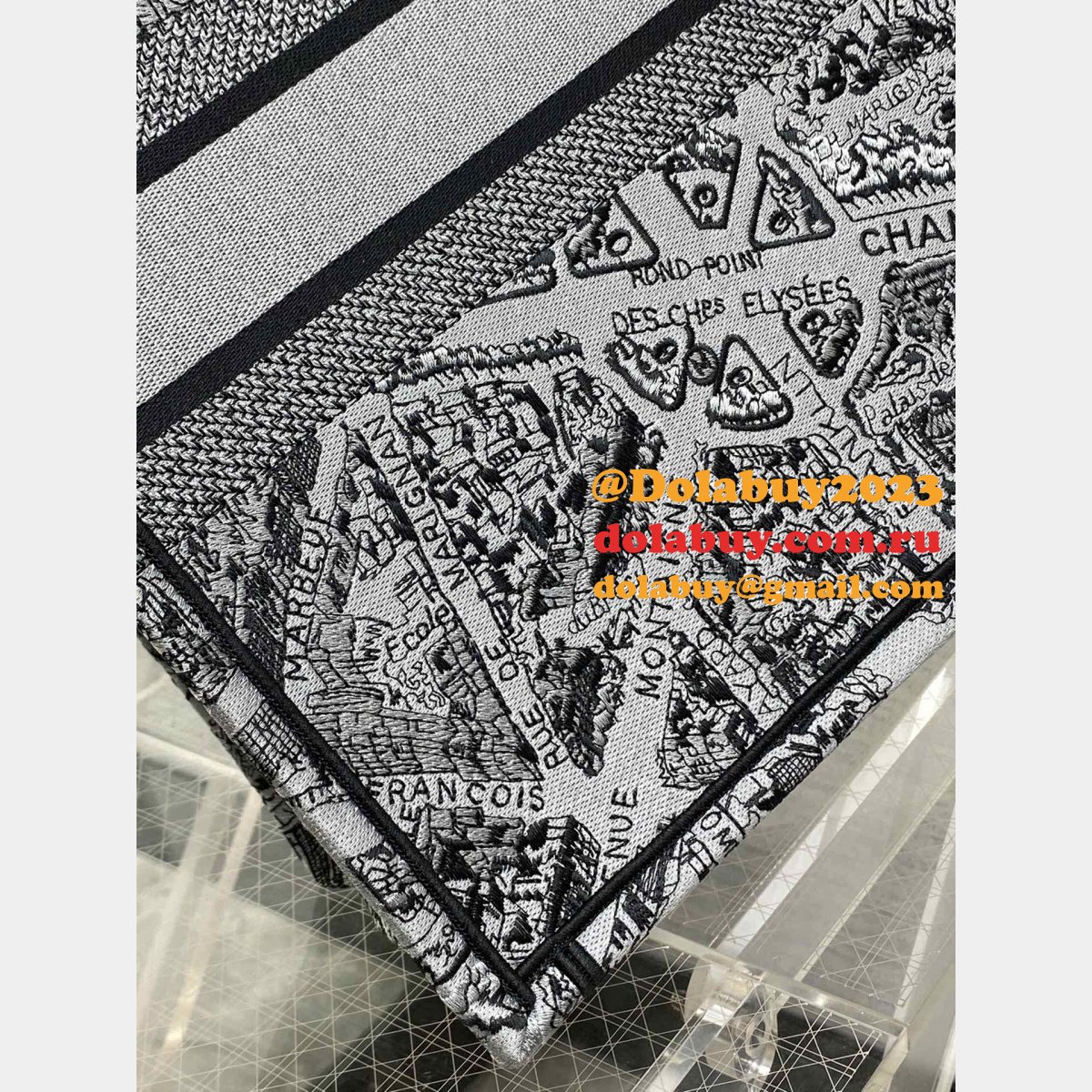 AAA Quality Replica Christian Dior CD Book Tote Bag For Sale